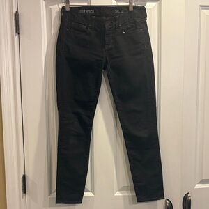 J. Crew Women's Black Toothpick Skinny Jeans 26 ankle